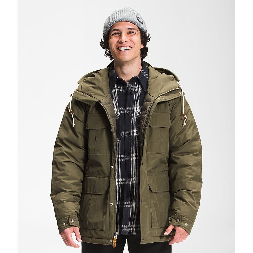 The North Face Parka Mens Australia - The North Face Thermoball™ Dryvent™ Mountain Olive Green (PZA-